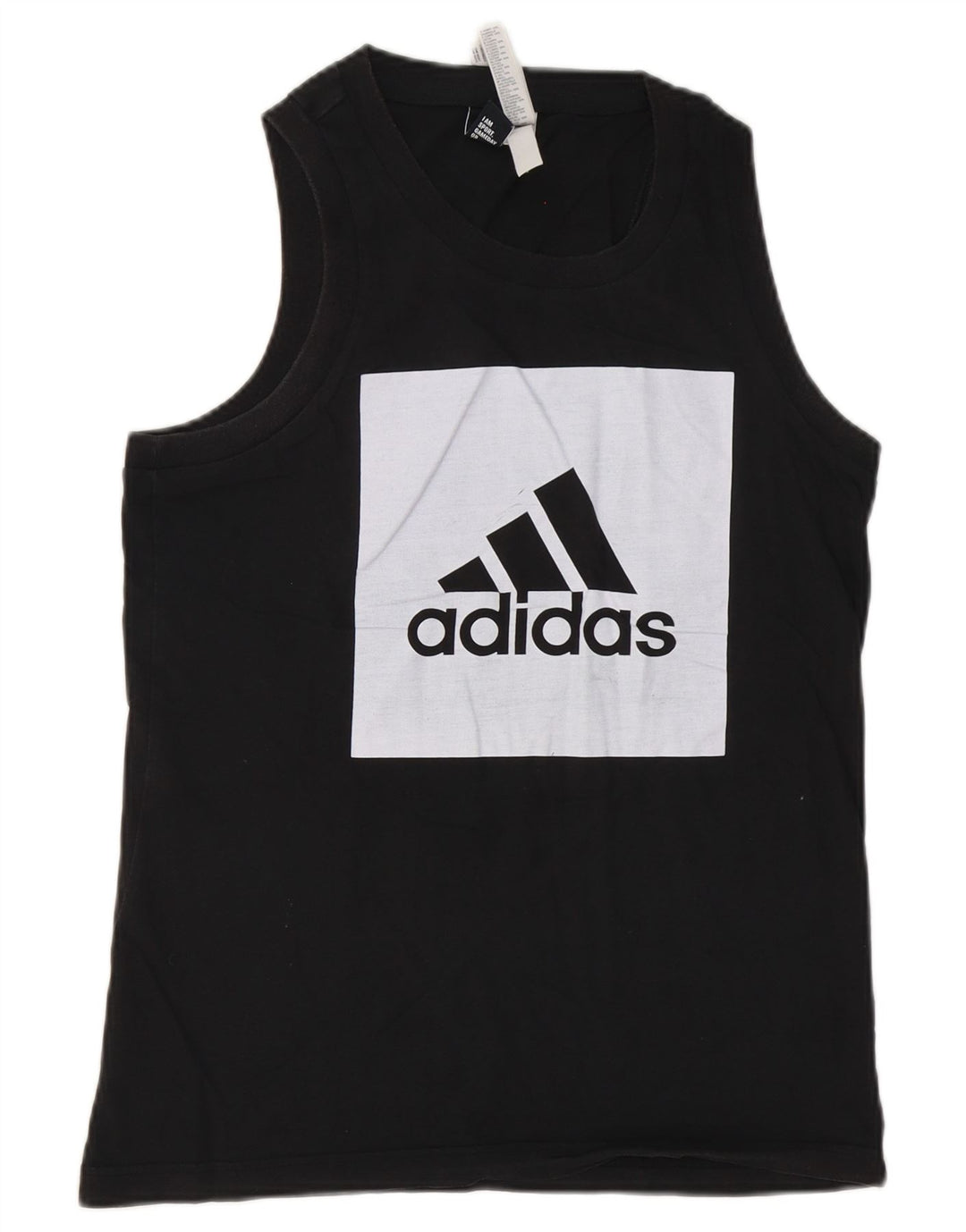 Vesta grafică pentru bărbați Adidas, mic, negru, bumbac