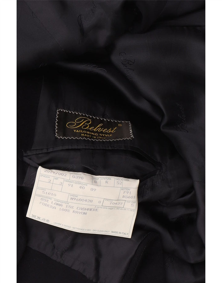 BELVEST Jachetă pentru bărbați cu două pieptări IT 52 XL Lână bleumarin