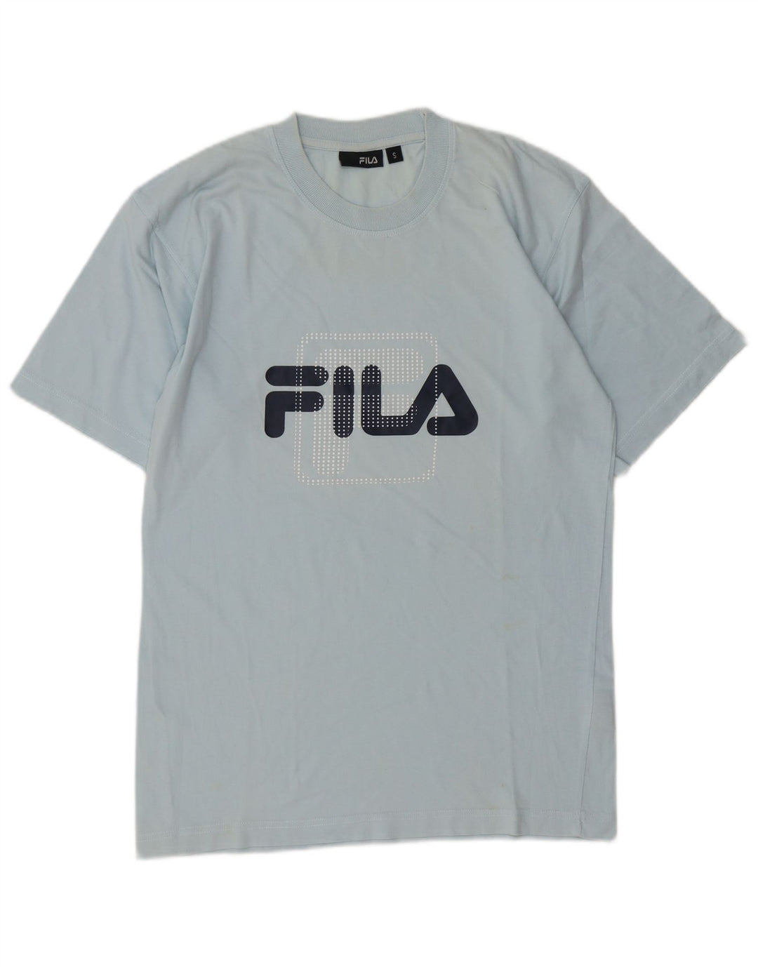 Tricou grafic Fila pentru bărbați Top mic, albastru, bumbac
