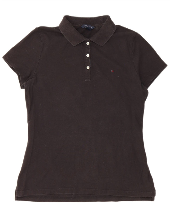 Tricou polo Tommy Hilfiger pentru femei UK 14 Large Black