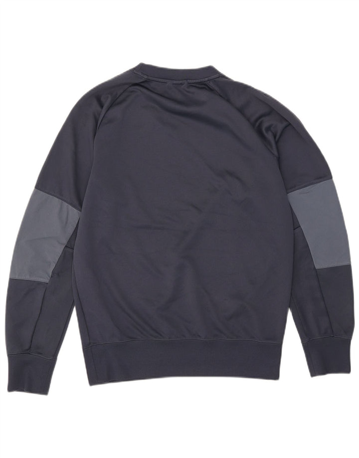 Hanorac grafic pentru bărbați Nike Pulover mic, albastru bleumarin, poliester color bloc