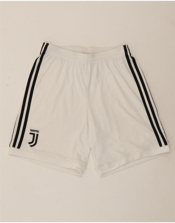 Pantaloni scurți sport Juventus pentru femei Adidas UK 8 Small, alb, poliester