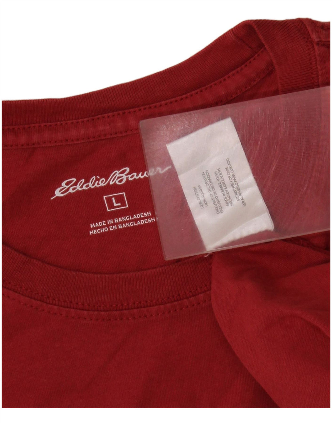 Tricou pentru bărbați Eddie Bauer Top mare bumbac roșu