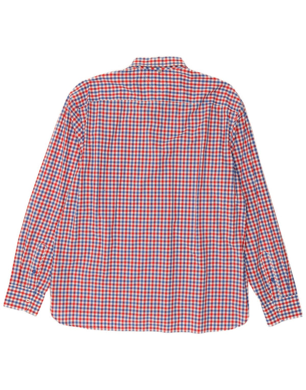 Cămașă personalizată pentru bărbați Tommy Hilfiger, bumbac vichy roșu 2XL
