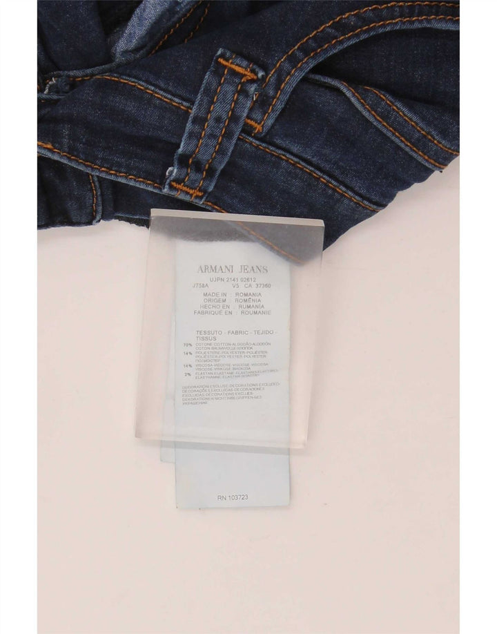 Blugi drepti pentru femei Armani W31 L32 Bumbac bleumarin
