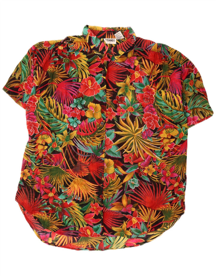 GITANO Womens Oversized Shirt Dress EU 42 Large Multicoloured Tropical