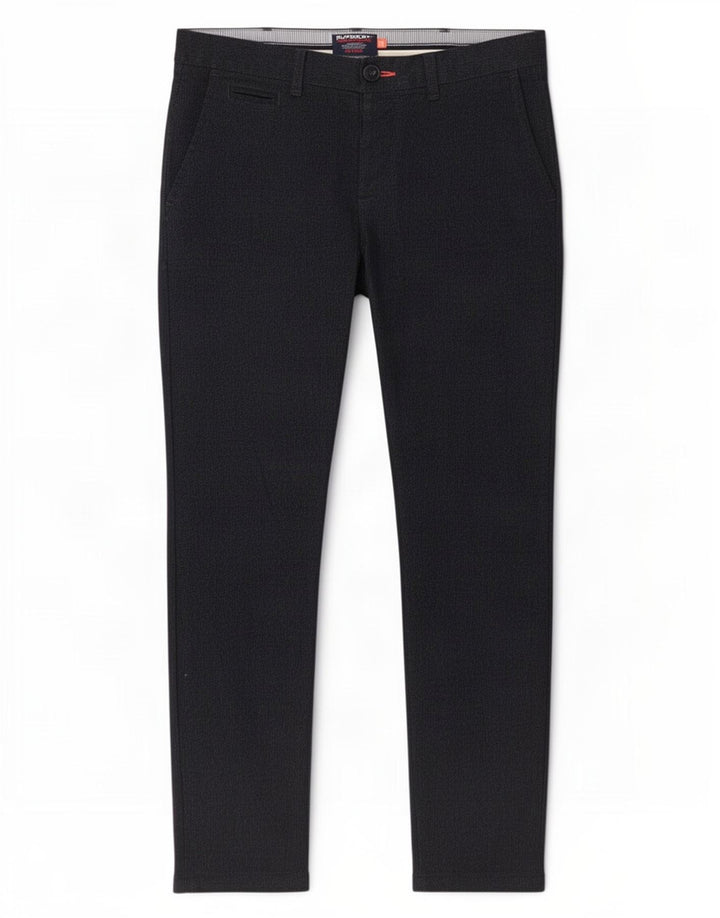 Pantaloni chino slim pentru bărbați Superdry W32 L29 bleumarin