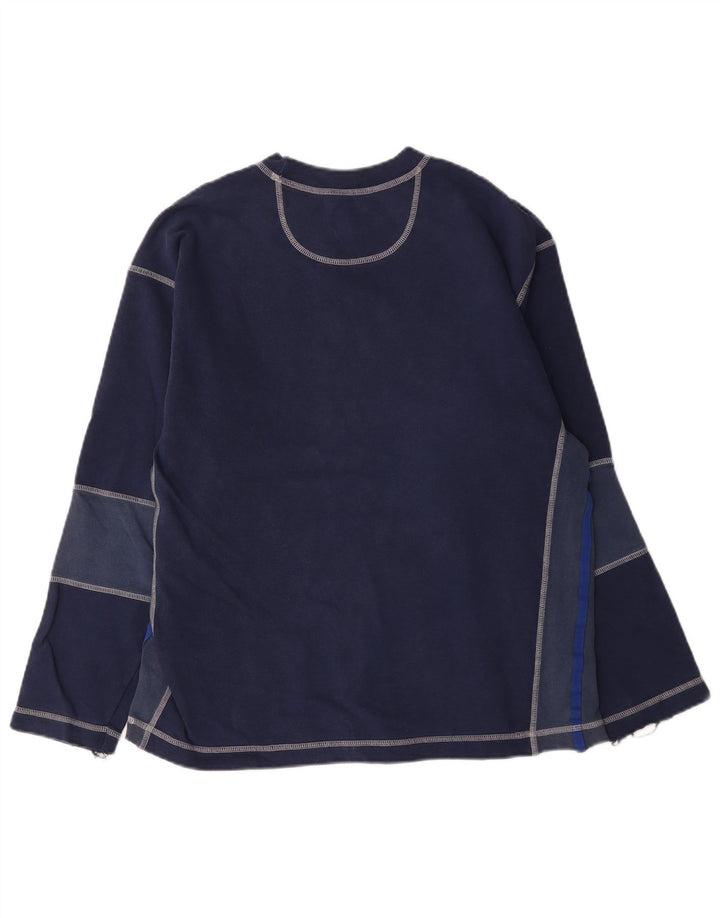 Top pentru bărbați Levi's cu mânecă lungă, mediu bleumarin, bumbac color bloc