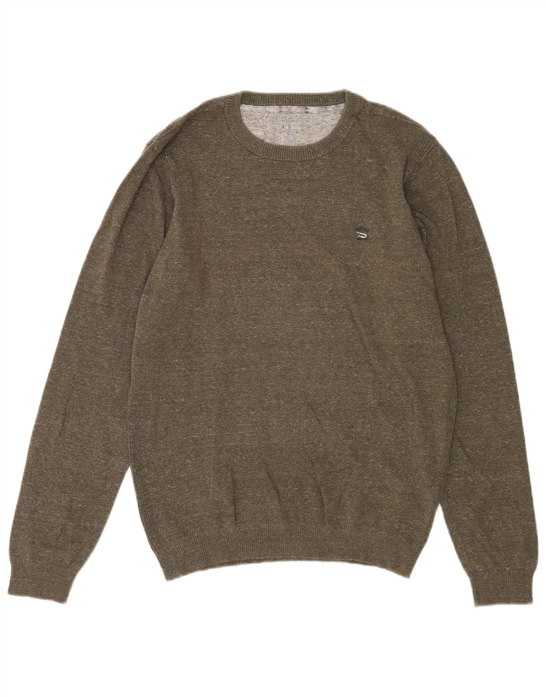 Pulover pentru bărbați Diesel Crew Deck Jumper Medium Khaki Flecked