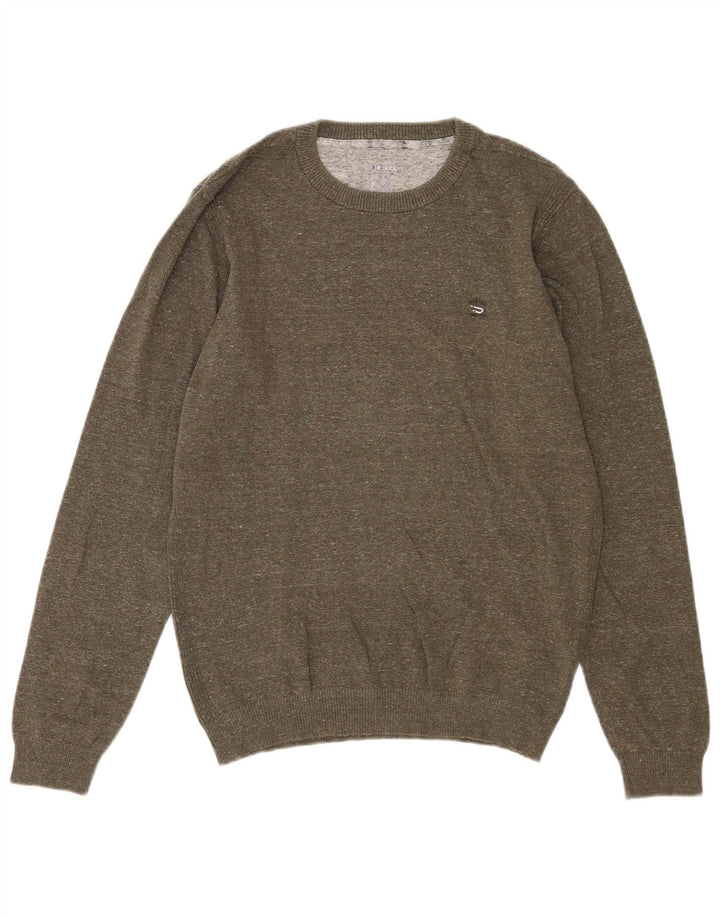Pulover pentru bărbați Diesel Crew Deck Jumper Medium Khaki Flecked