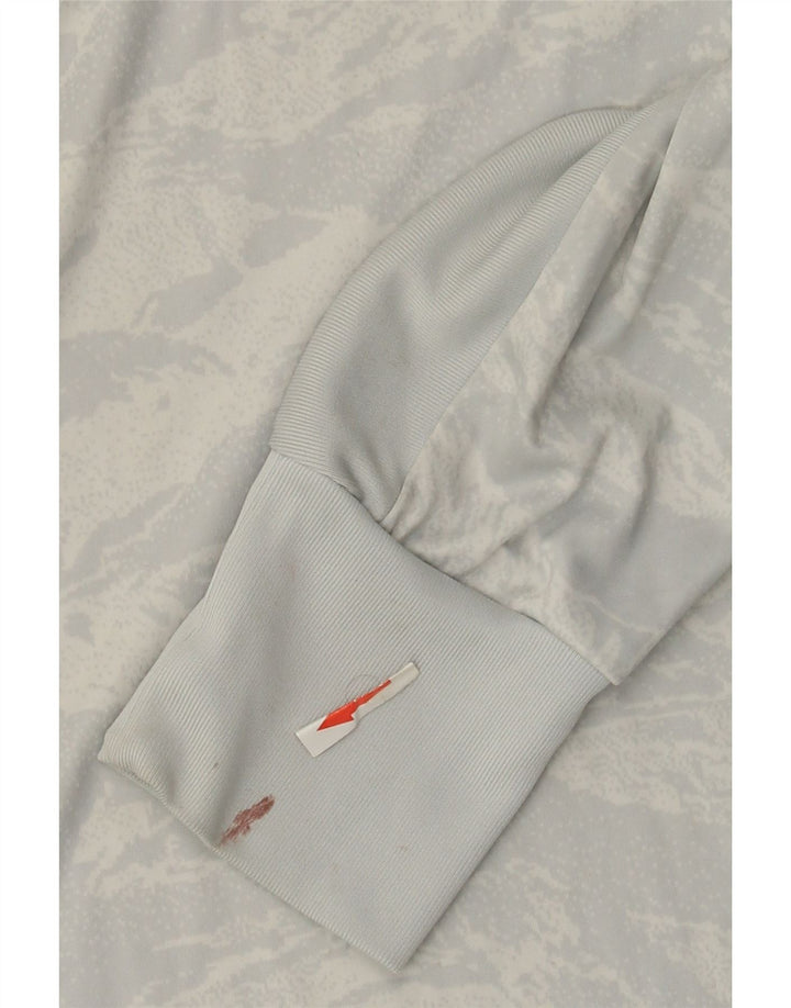 Adidas Climalite Top cu mânecă lungă, gri mic, poliester camuflaj