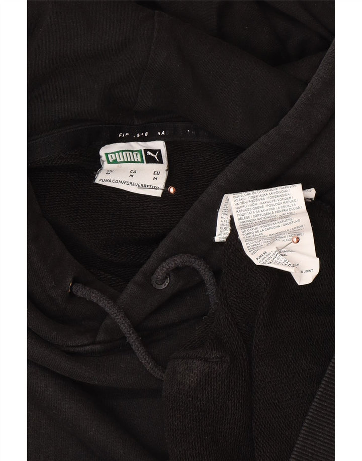 Pulover PUMA pentru bărbați, bumbac color block, mediu negru