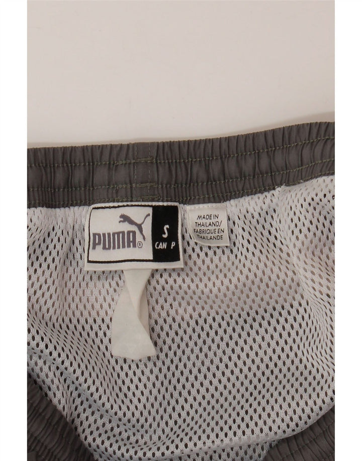 Pantaloni scurti sport PUMA pentru bărbați, gri, poliester color bloc