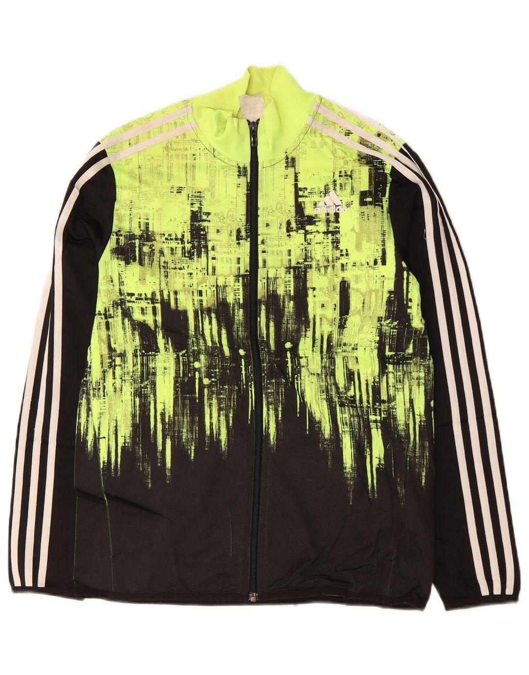 Jachetă de trening pentru băieți Adidas 13-14 ani Poliester color bloc verde