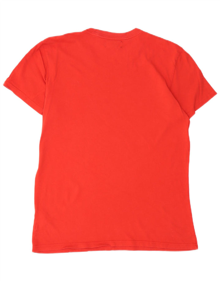 Tricou grafic ADIDAS pentru bărbați Top din bumbac roșu mediu