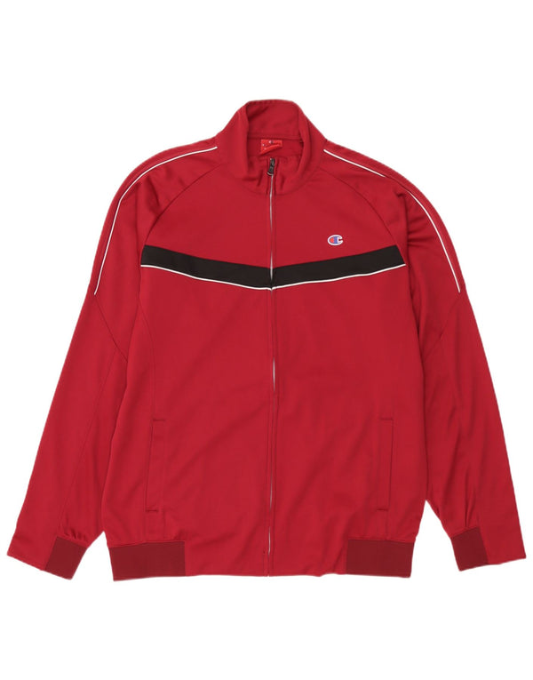 Jachetă de trening pentru bărbați Champion, 2XL, poliester color bloc roșu