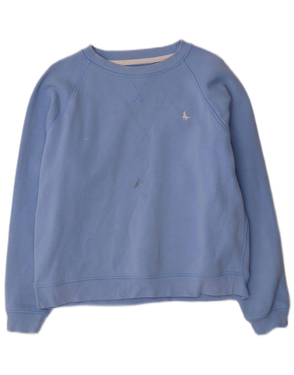 Jack Wills Pulover supradimensionat pentru femei UK 12 Bumbac albastru mediu