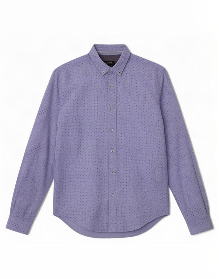 Cămașă pentru bărbați Zara Slim Fit Medium Blue Spotted