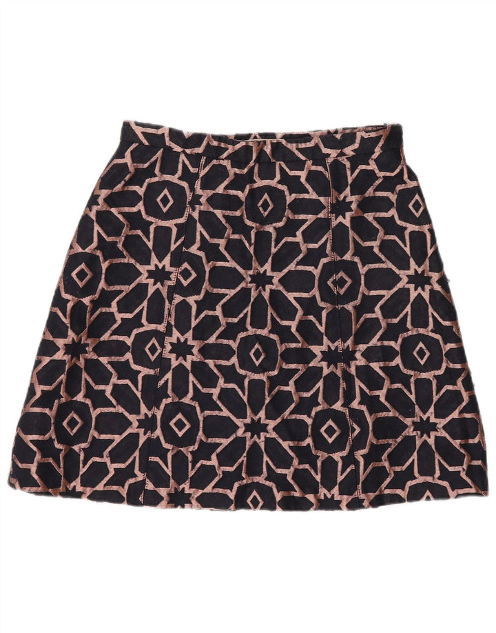 Max&Co. Fusta mini pentru femei UK 6 XS W26 bleumarin poliester geometric