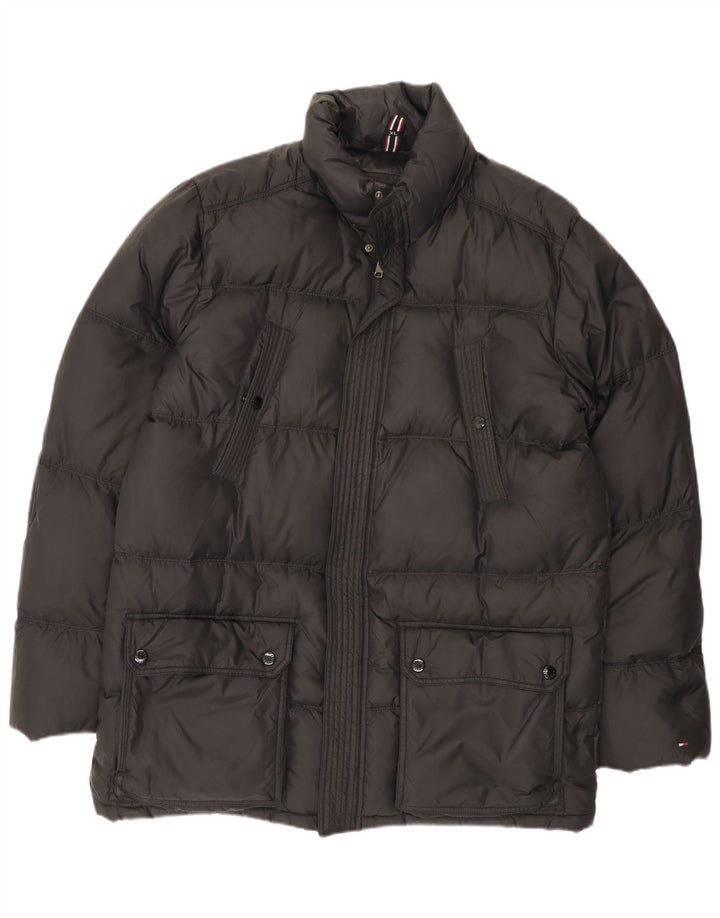 Jachetă căptușită pentru bărbați Tommy Hilfiger UK 42 XL Nylon negru