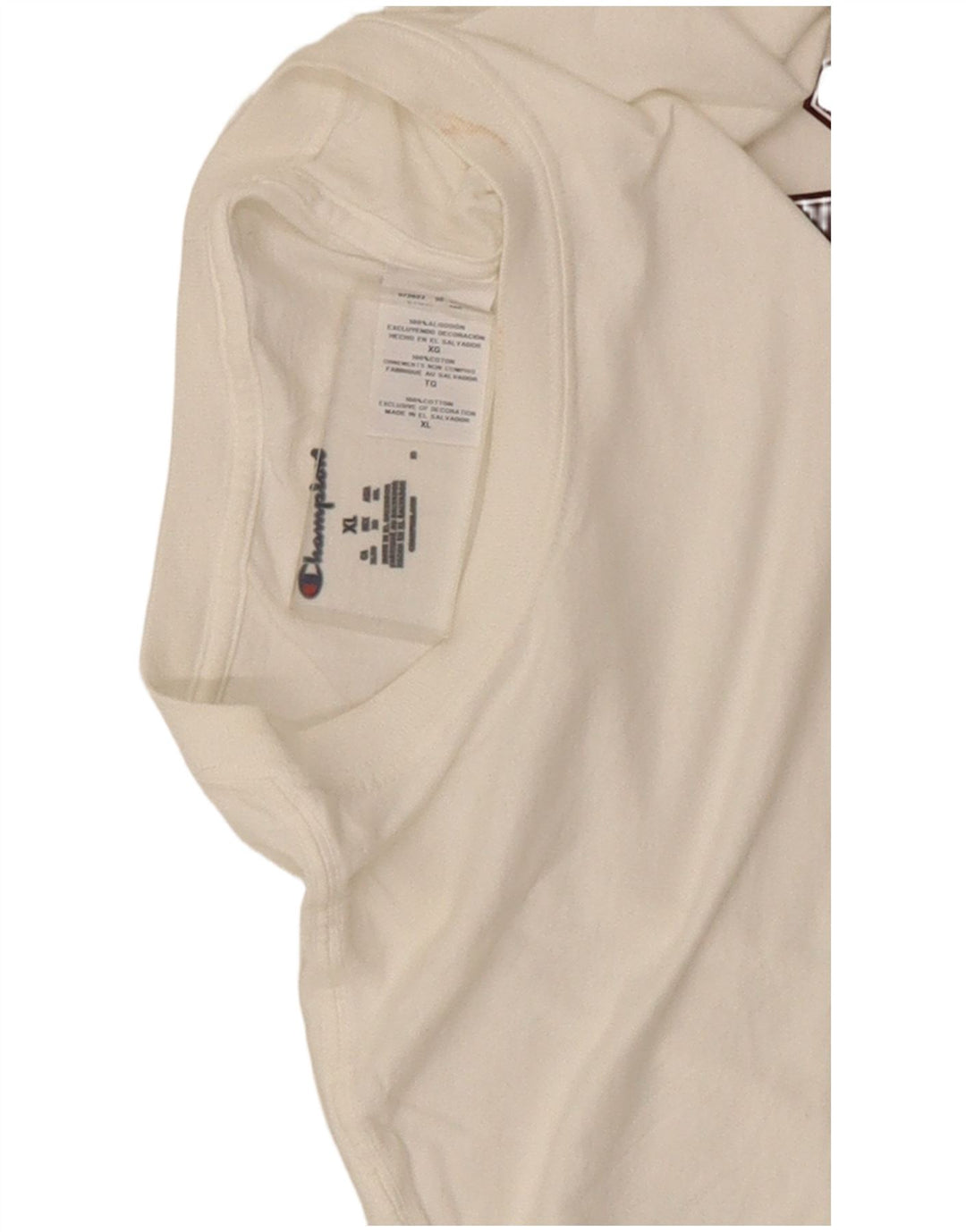 Tricou grafic pentru bărbați Champion Top XL Bumbac alb