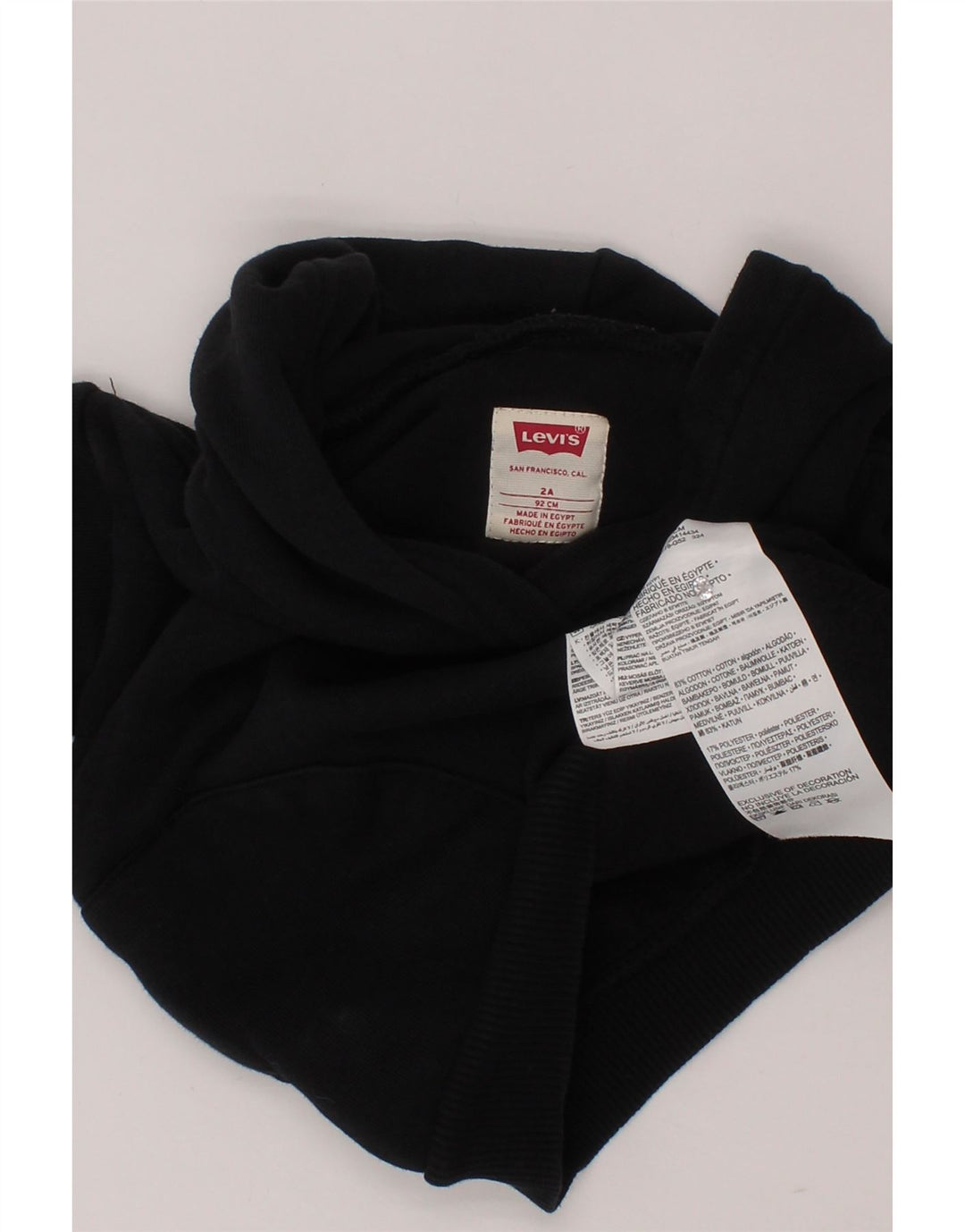 Pulover LEVI'S pentru bebelusi baieti 18-24 luni bumbac negru