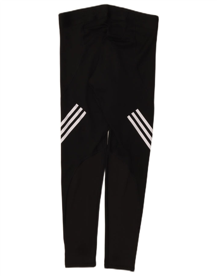 Leggings Adidas Climacool Graphic pentru femei UK 16 Poliester negru mare