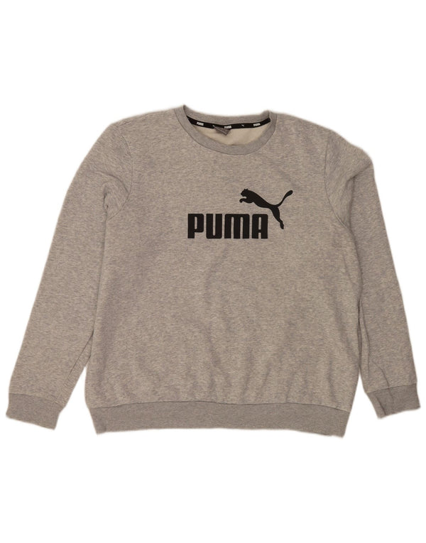Pulover grafic pentru bărbați Puma, XL, bumbac cu pete gri