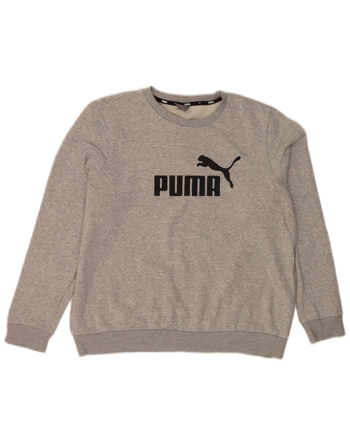 Pulover grafic pentru bărbați Puma, XL, bumbac cu pete gri