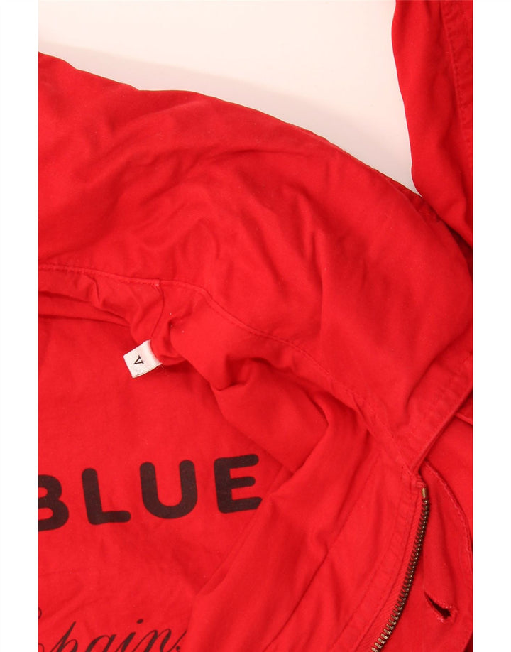 Jachetă vintage cu glugă pentru bărbați UK 42 XL roșu