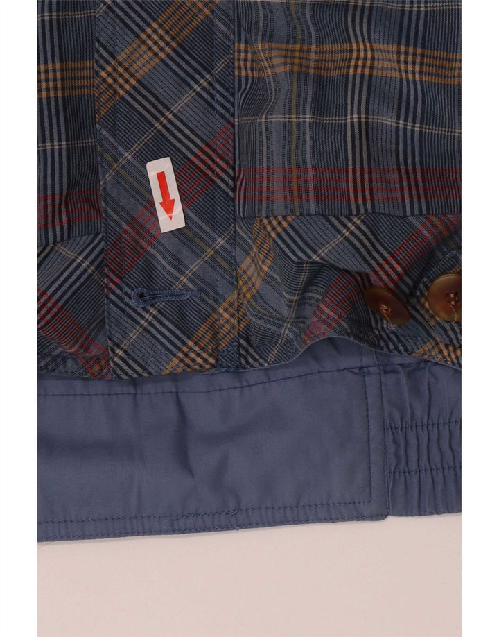 Vintage Mens Bomber Jacket EU 52 XL Blue Carid Polyester
