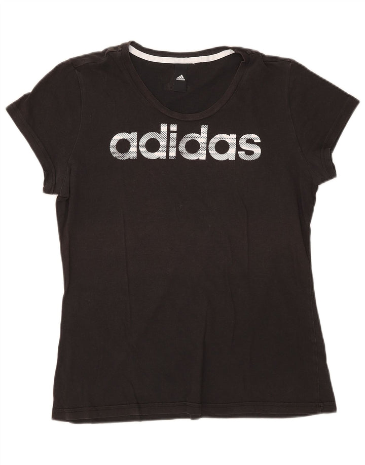 Tricou grafic Adidas pentru femei Top UK 12 Medium Negru