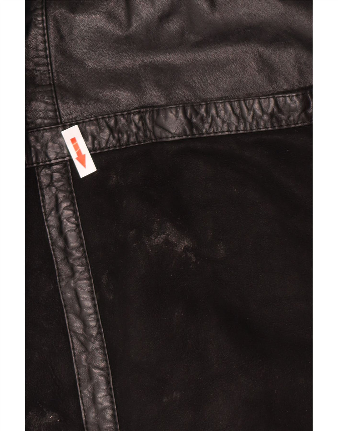 Palton supradimensionat din shearling pentru femei Skinni IT 40 Small Black Shearling