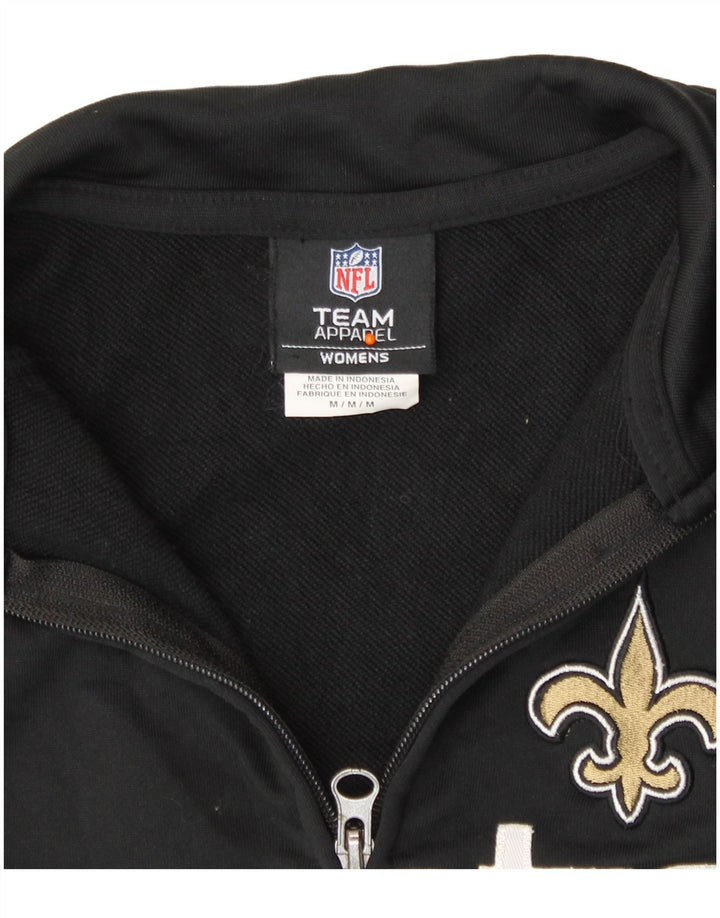 Jachetă de trening NFL New Orleans Saints pentru femei UK 14 Medium Black