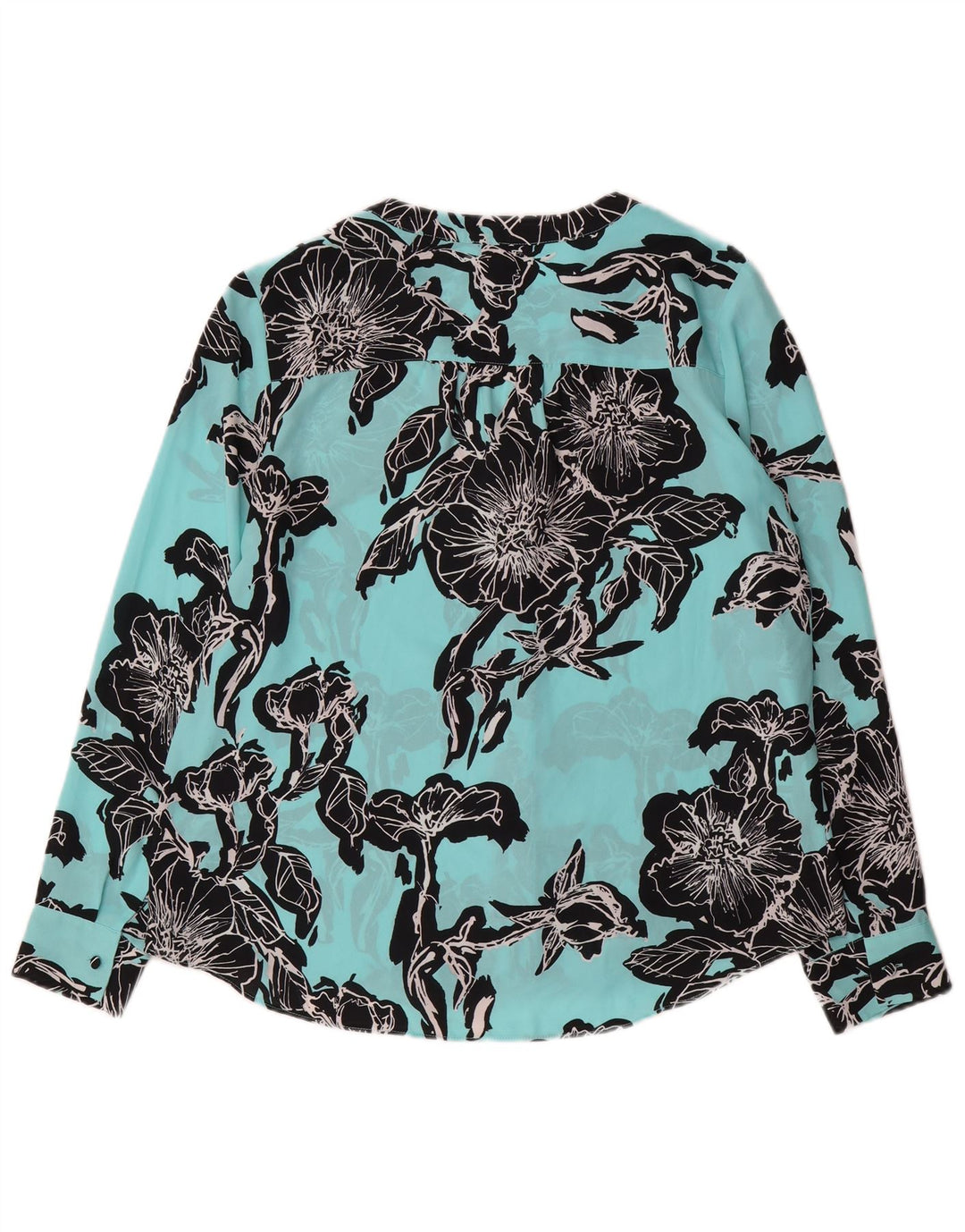 Bluză cămașă pentru femei Calvin Klein UK 14 Medium Blue Floral