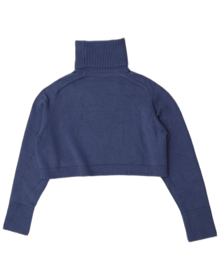 Pulover de damă Zara oversize, cu gât rulat, mic, albastru, UK 10