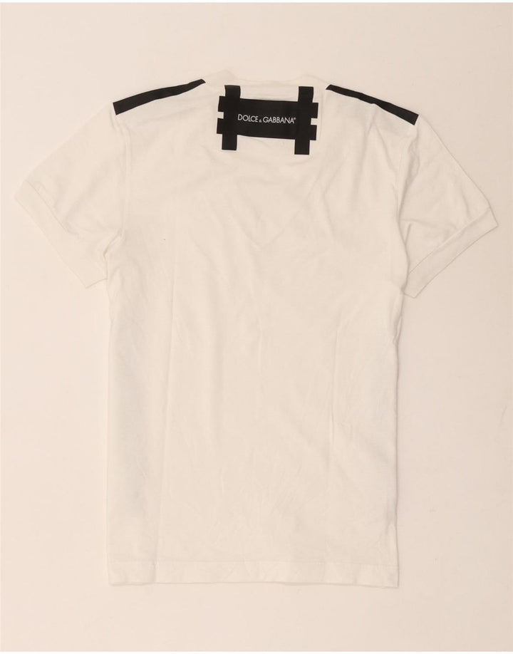 Tricou grafic Dolce & Gabbana pentru femei Top IT 44 Medium White Colorblock
