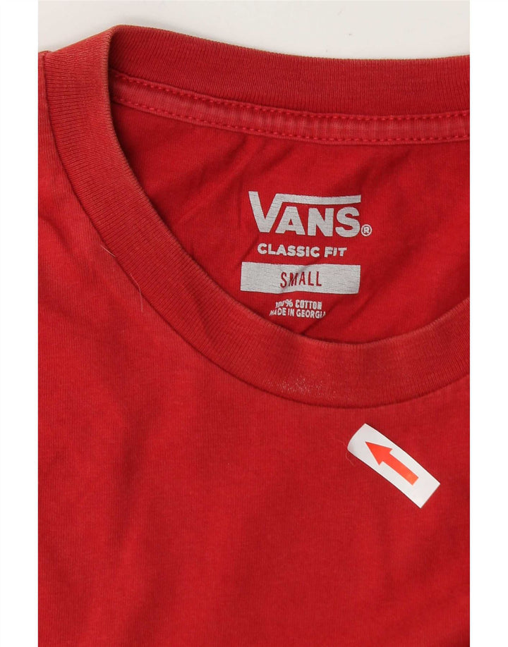 Tricou Vans Classic Fit pentru bărbați Top mic, roșu, bumbac