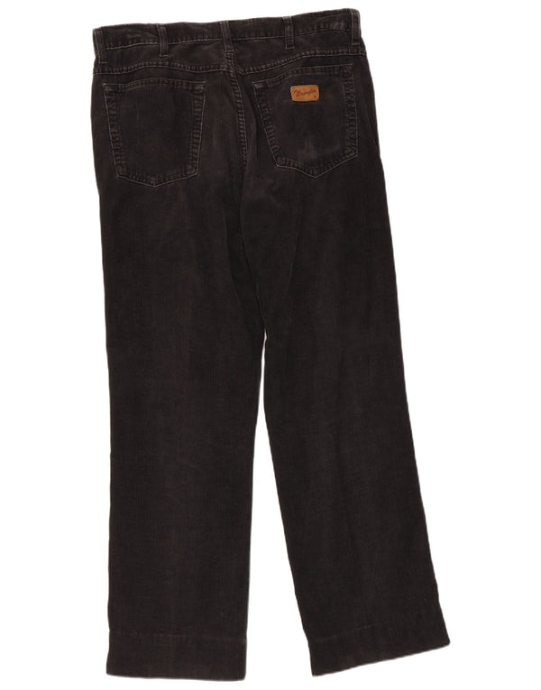 Pantaloni drepti din velur Wrangler pentru bărbați W32 L28 negri