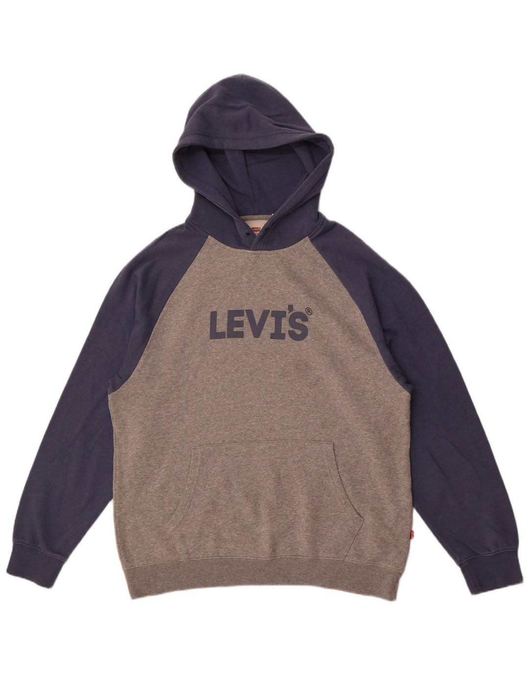Pulover Levi's pentru bărbați, cu formă relaxată, cu glugă, gri mediu