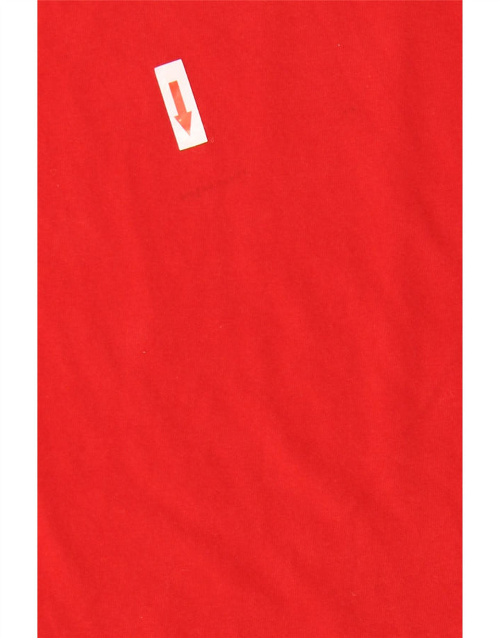 Tricou ADIDAS Climalite pentru bărbați Top din bumbac roșu mediu