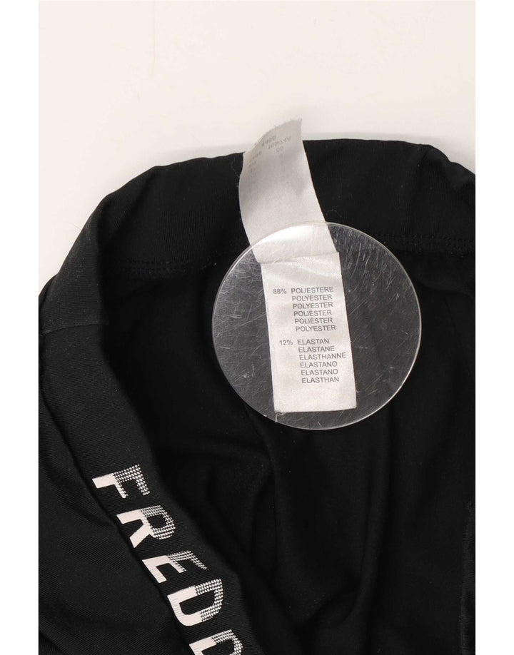 Leggings grafici pentru femei Freddy UK 8 Small Black Poliester