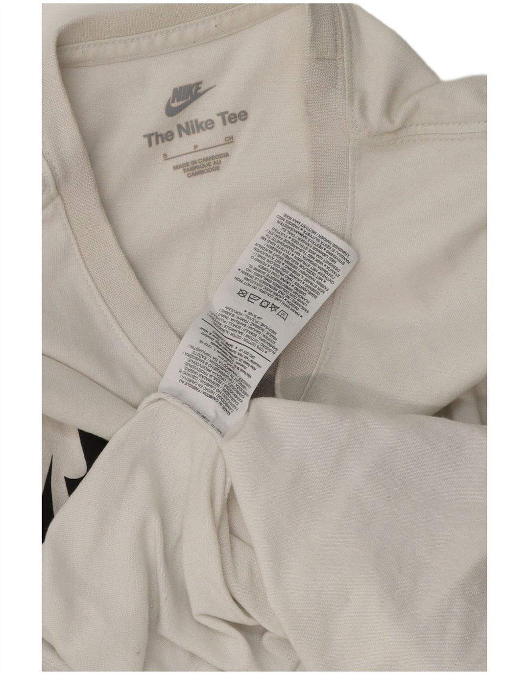 Tricou grafic Nike pentru bărbați Top mic, alb, bumbac