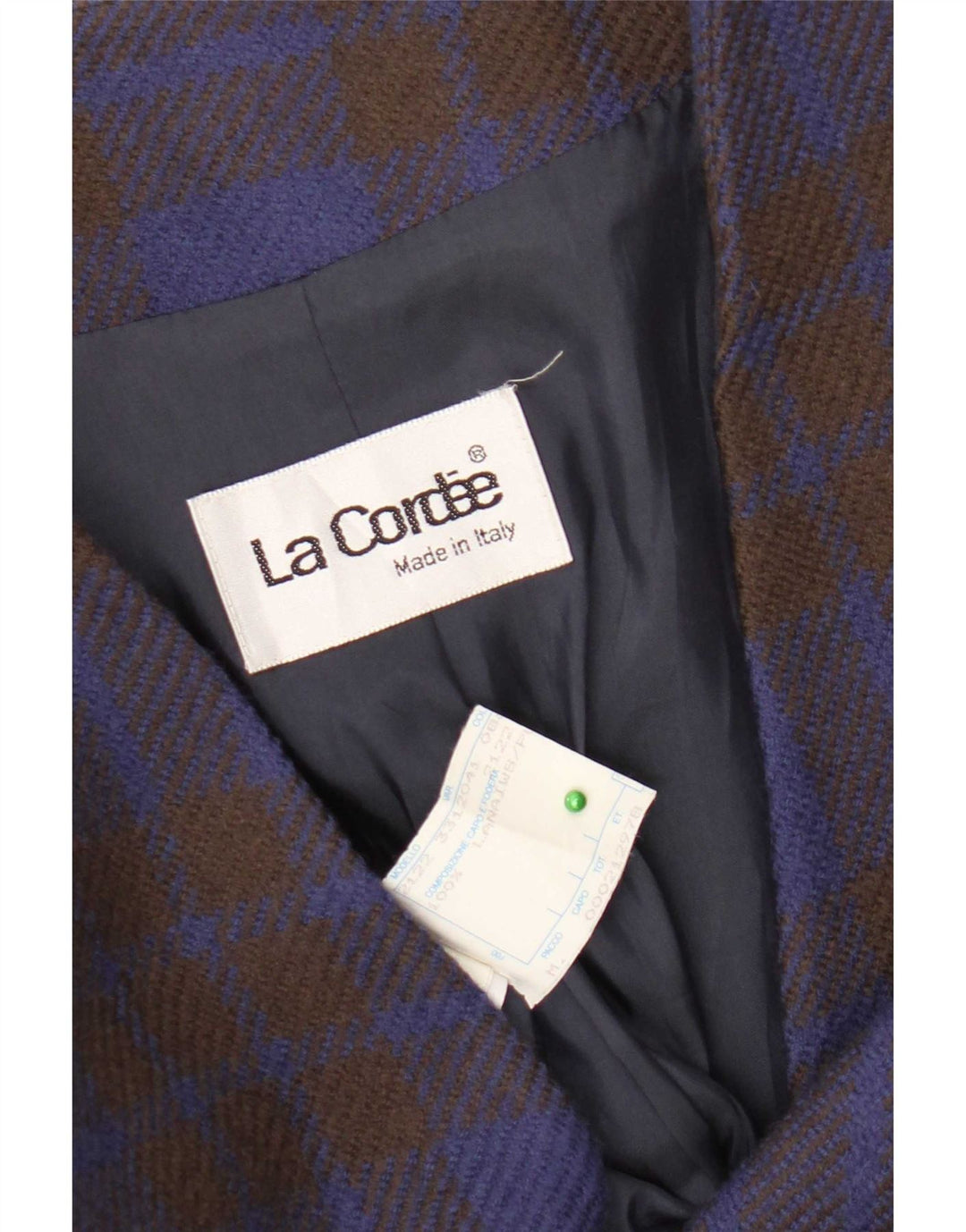 Jachetă pentru femei La Cordee, cu 2 nasturi, cu 2 nasturi, 14, Medium Blue Check