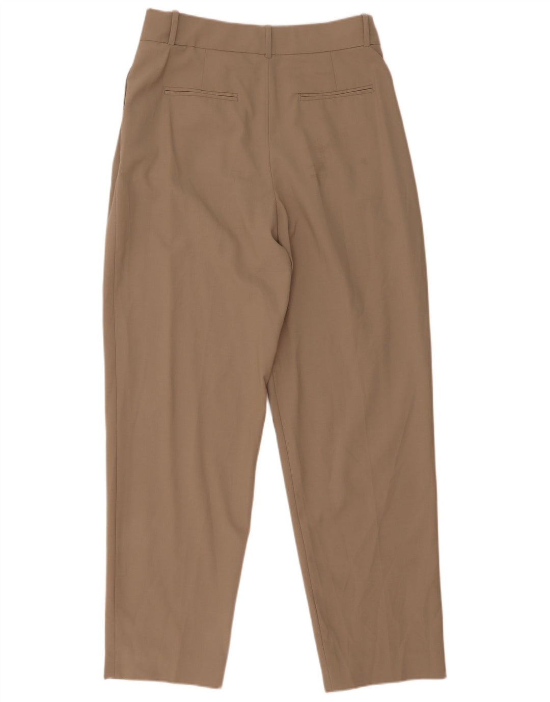 Pantaloni de costum conici pentru femei Zara Mediu L28 L30 Poliester bej