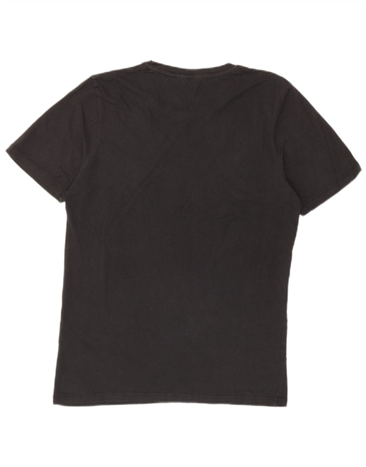 JACK & JONES Tricou grafic pentru bărbați Top mediu din bumbac negru