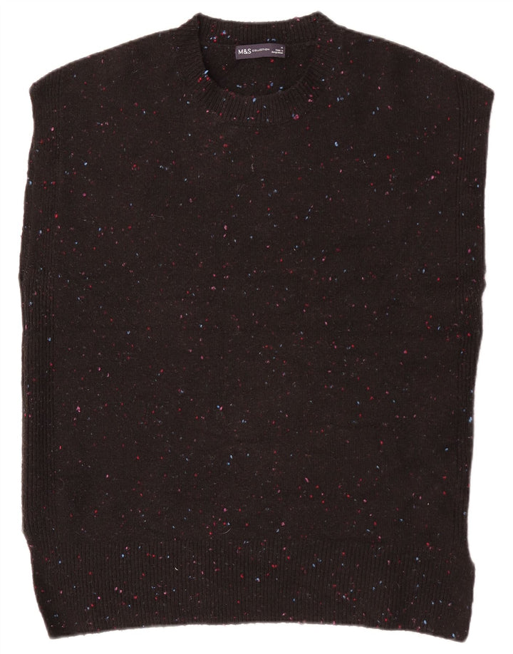Marks & Spencer Vestă pentru bărbați Tank Top Medium Black Flecked Acrylic