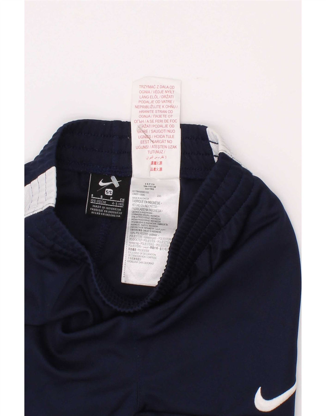 Pantaloni de trening Nike pentru băieți 4-5 ani, mici, bleumarin, color block