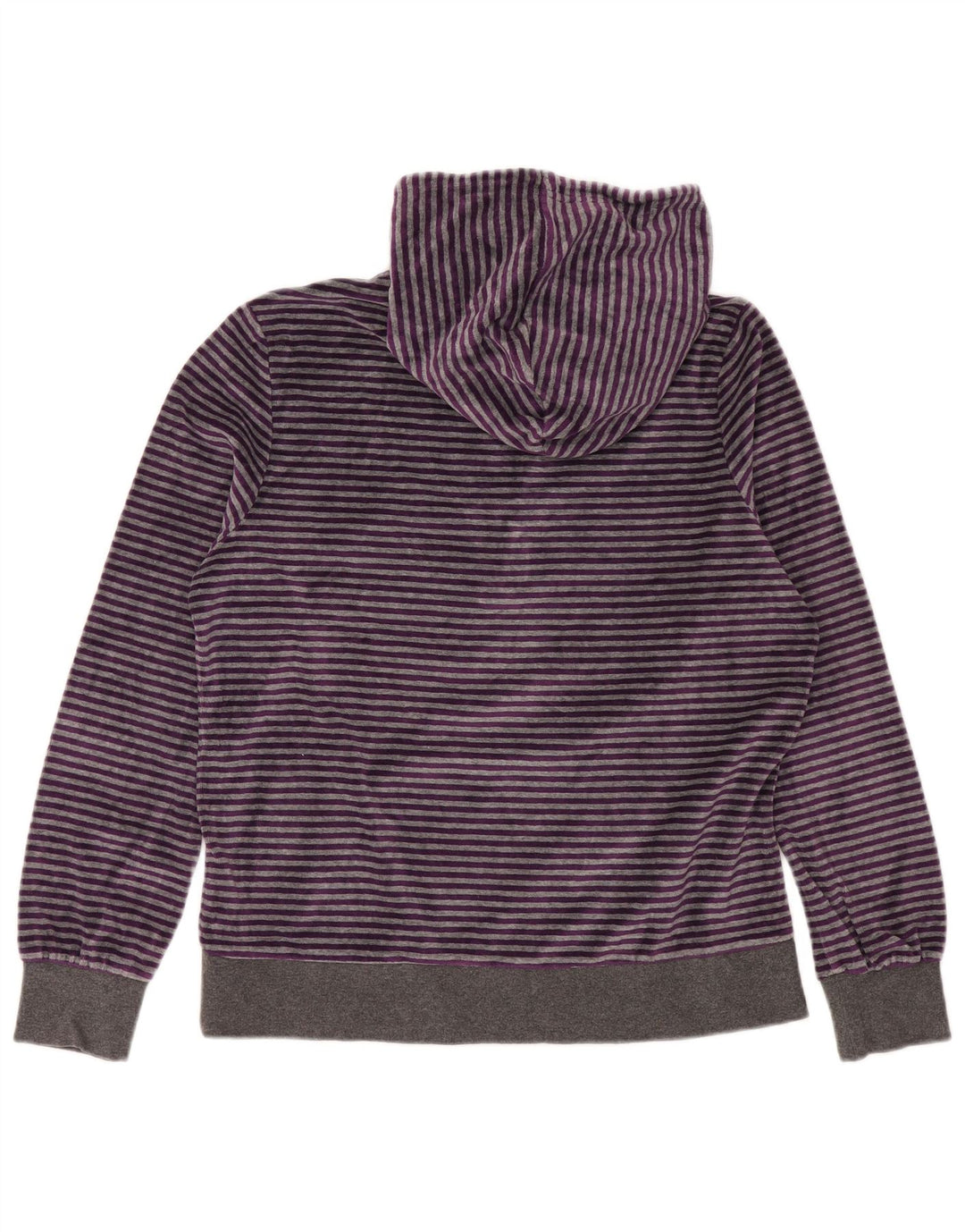 Pulover NIKE pentru femei, din velur, cu gât, cu glugă, 20/22 XL, în dungi violet