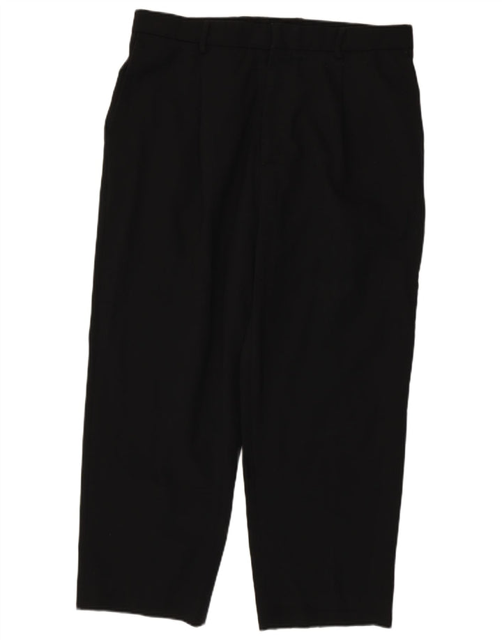 Pantaloni chino drepți pentru bărbați Pierre Cardin L36 L27 Poliester negru
